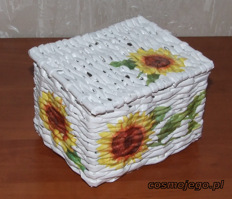 Wiklina papierowa - szkatułka